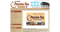 Desktop Screenshot of penzioncas.cz
